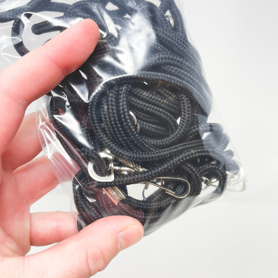Black Clip Lanyards