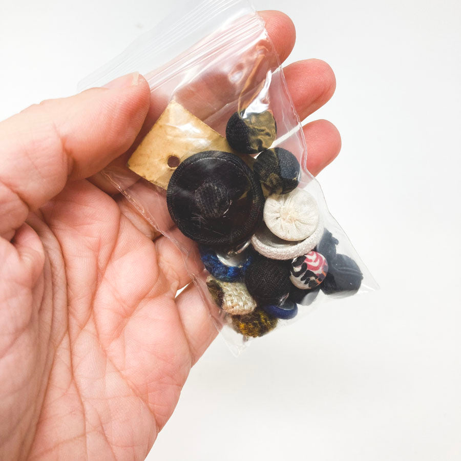Small Bag of Upholstered Buttons