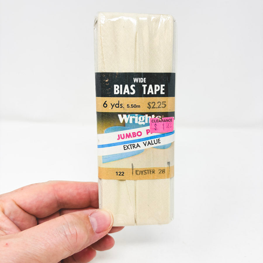 Wrights Wide Bias Tape Jumbo Pack (Oyster)