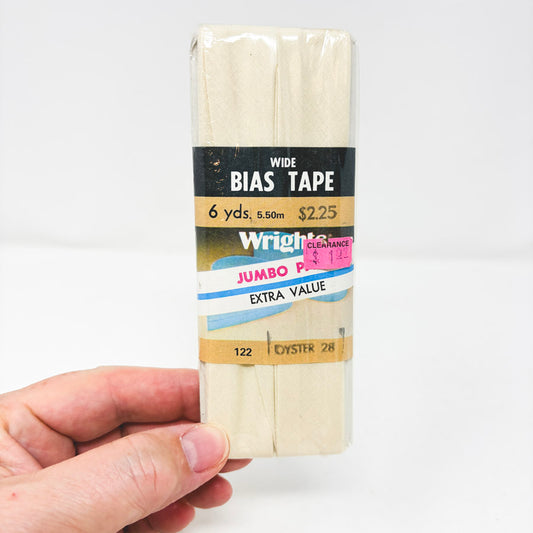 Wrights Wide Bias Tape Jumbo Pack (Oyster)