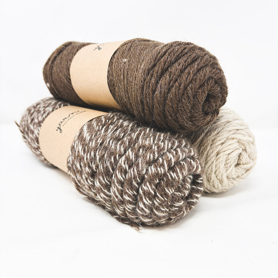 Neutral Wool/Wool Blend Yarn - No Label (1)