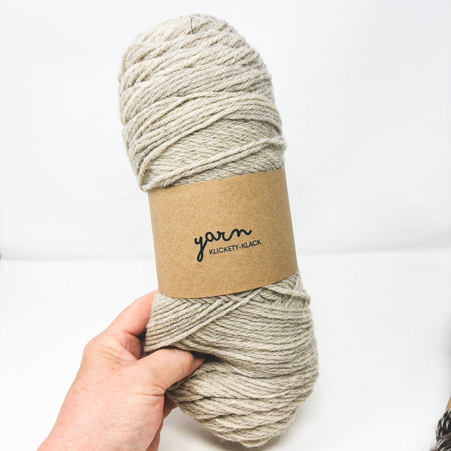 Neutral Wool/Wool Blend Yarn - No Label (1)