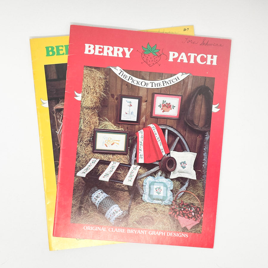 Vintage Cross Stitch Pattern - 1980s - Berry Patch (2)