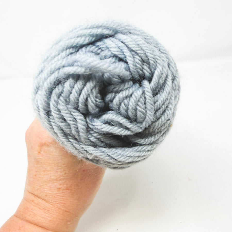 Light Gray Wool/Wool Blend Yarn - No Label