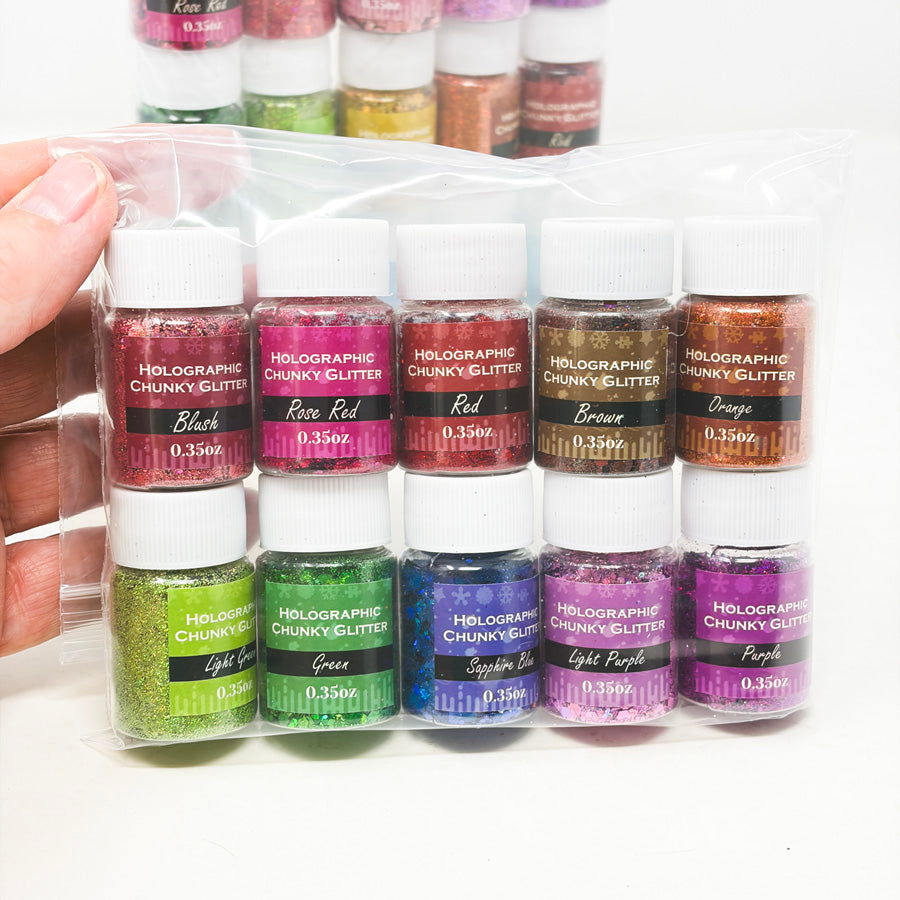 Trilez Holographic Chunky Glitter Bundle (1)