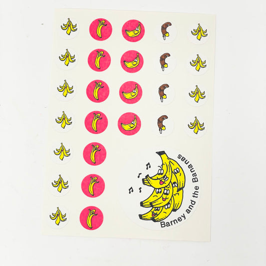 Banana - CTP Scratch & Sniff Mini Maxi - Full Sheet of Vintage Stickers (1)
