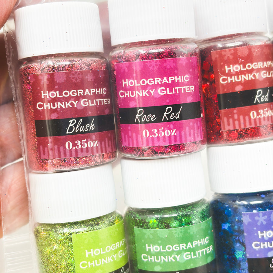 Trilez Holographic Chunky Glitter Bundle (1)