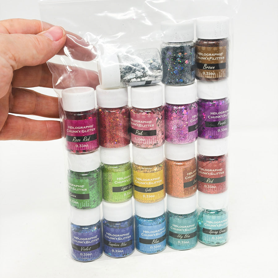 Trilez Holographic Chunky Glitter Bundle (1)