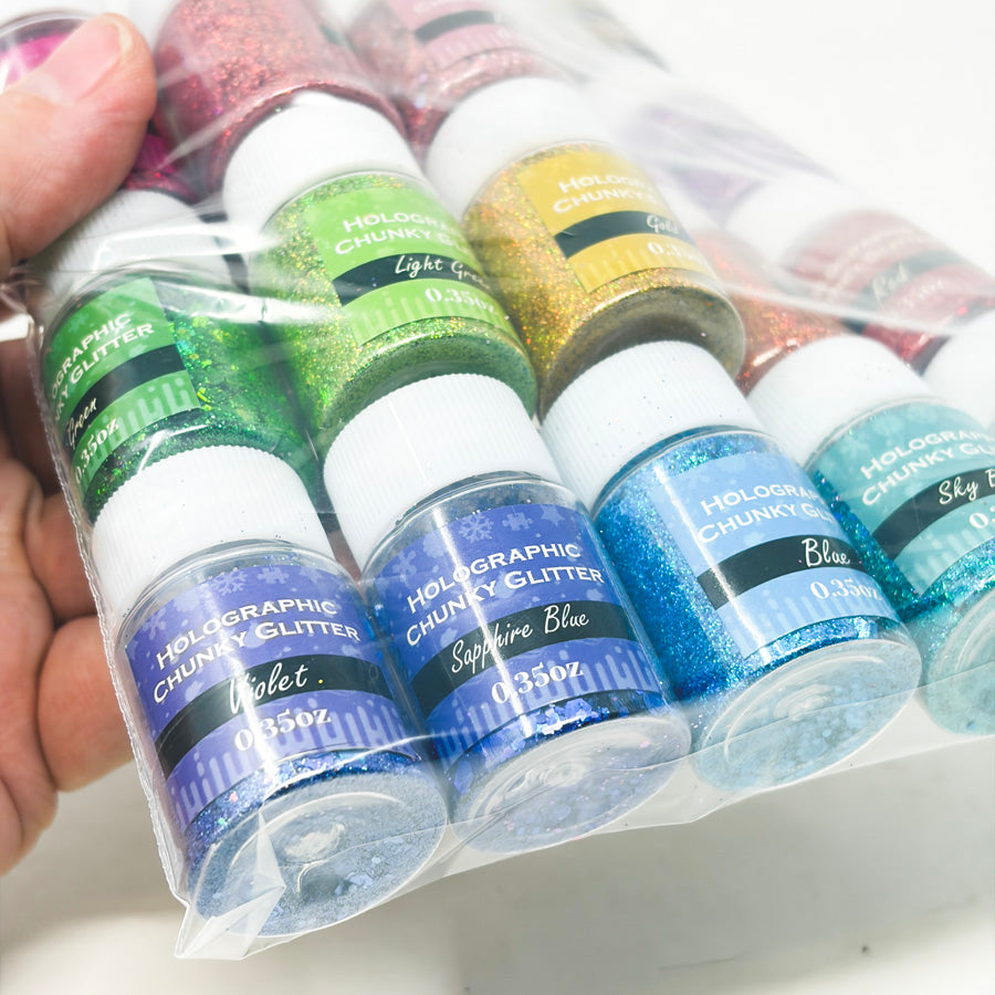 Trilez Holographic Chunky Glitter Bundle (1)