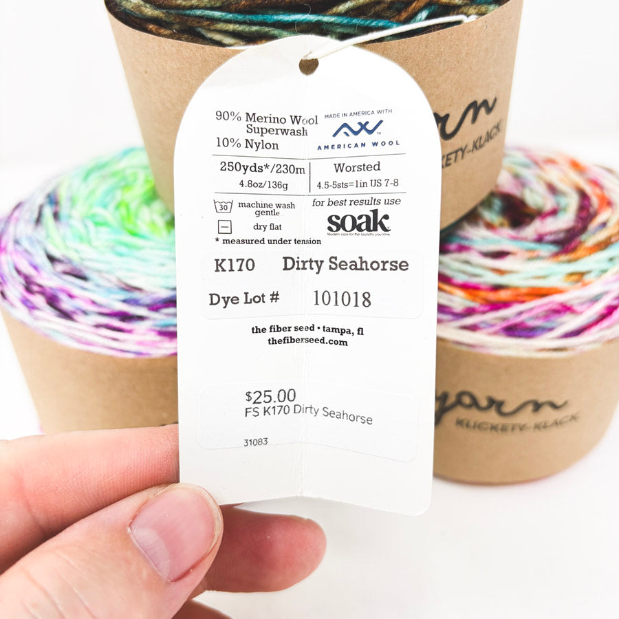 Variegated Wool/Nylon Blend Yarn Cakes (1)