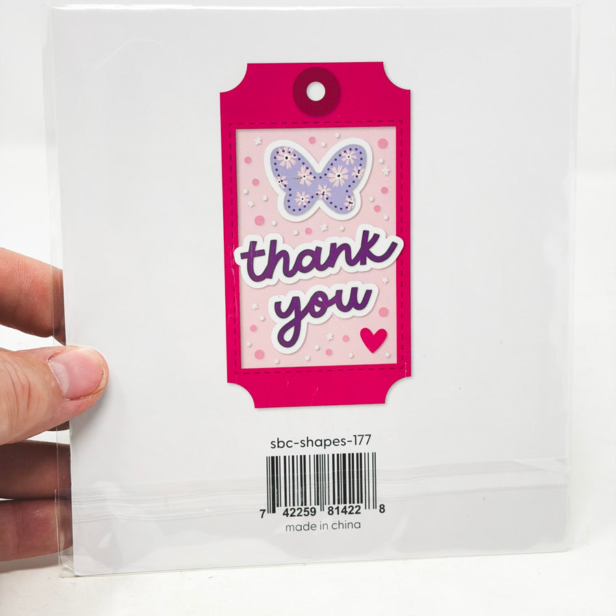 Thank You Shaker Tags Die Set by Scrabook.com