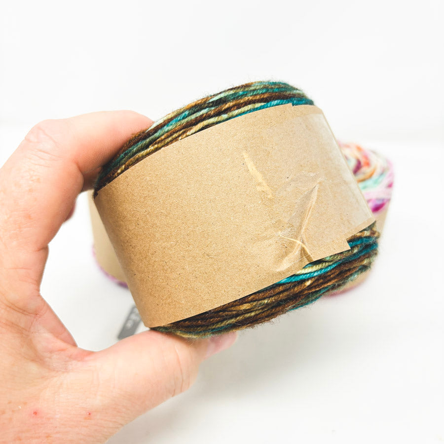 Variegated Wool/Nylon Blend Yarn Cakes (1)