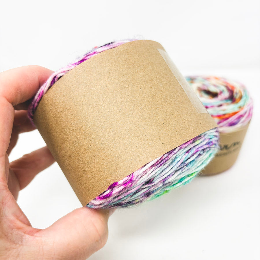 Variegated Wool/Nylon Blend Yarn Cakes (1)