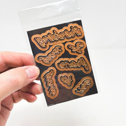 Little Independent Sayings Cutting Die Set