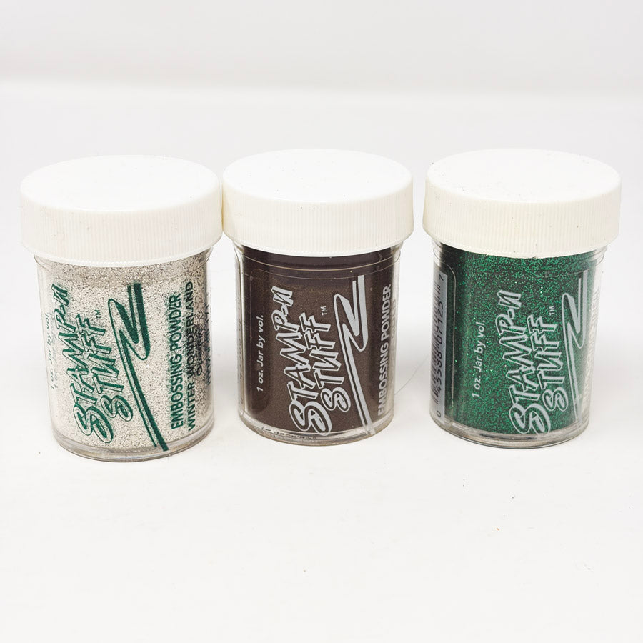 Stamp-n-Stuff Embossing Powder & Tinsel
