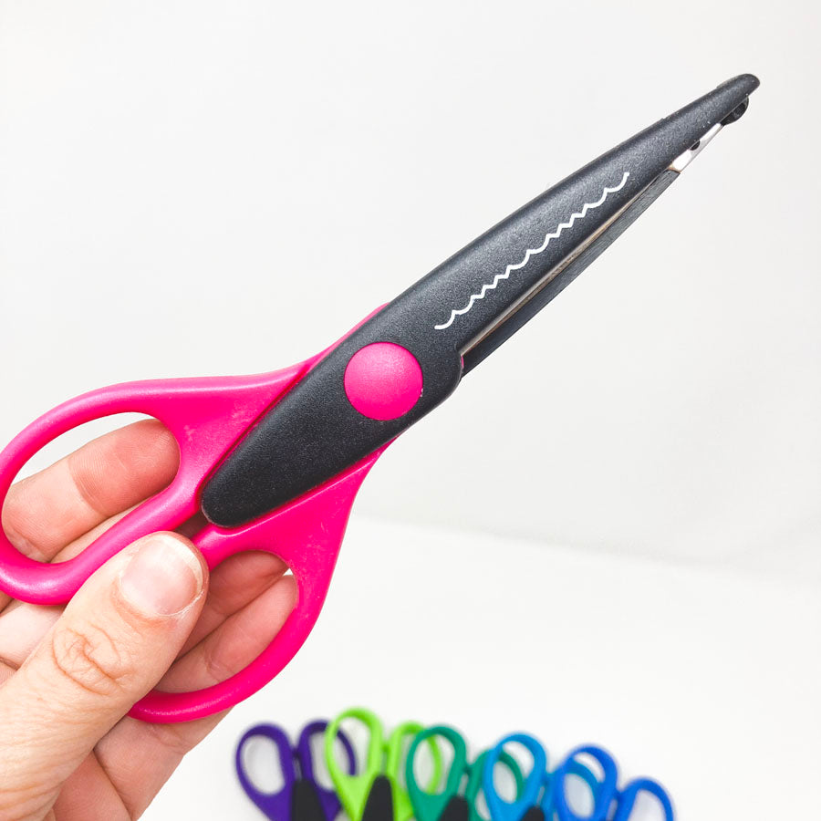 Bright Handled Paper Edgers Scissors - Pick a Pattern