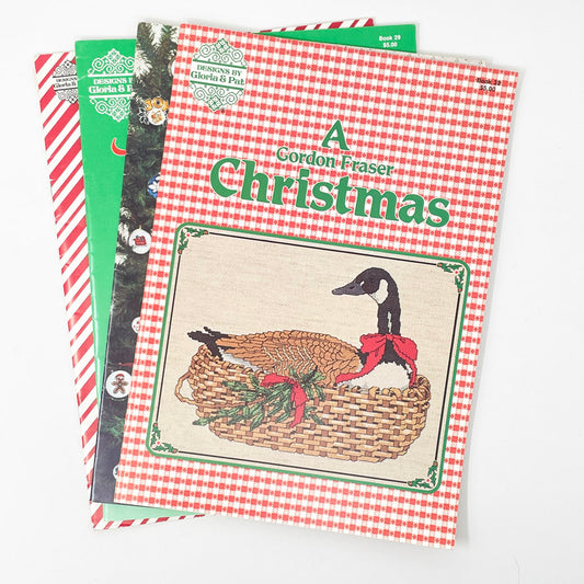 Vintage Cross Stitch Pattern - 1980s - Country Christmas Bundle (4)