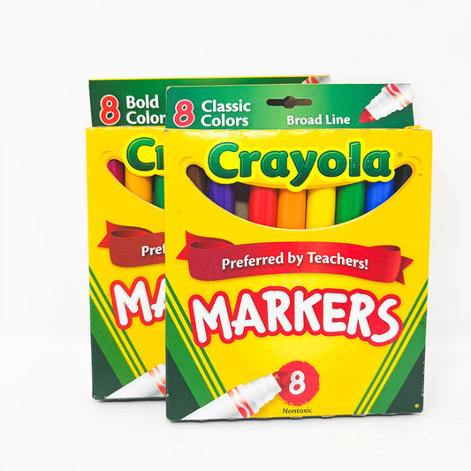 8 Crayola Broad Line Markers