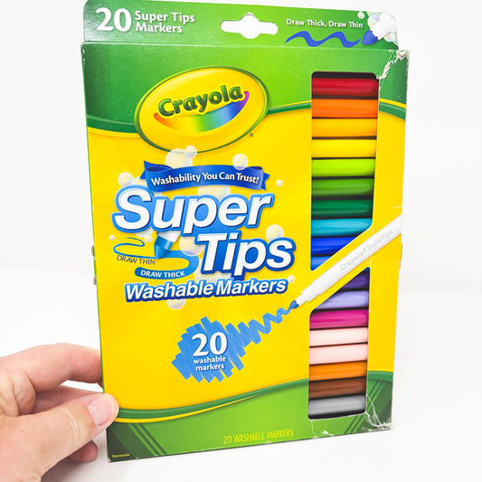 20 Crayola Super Tips Washable Markers