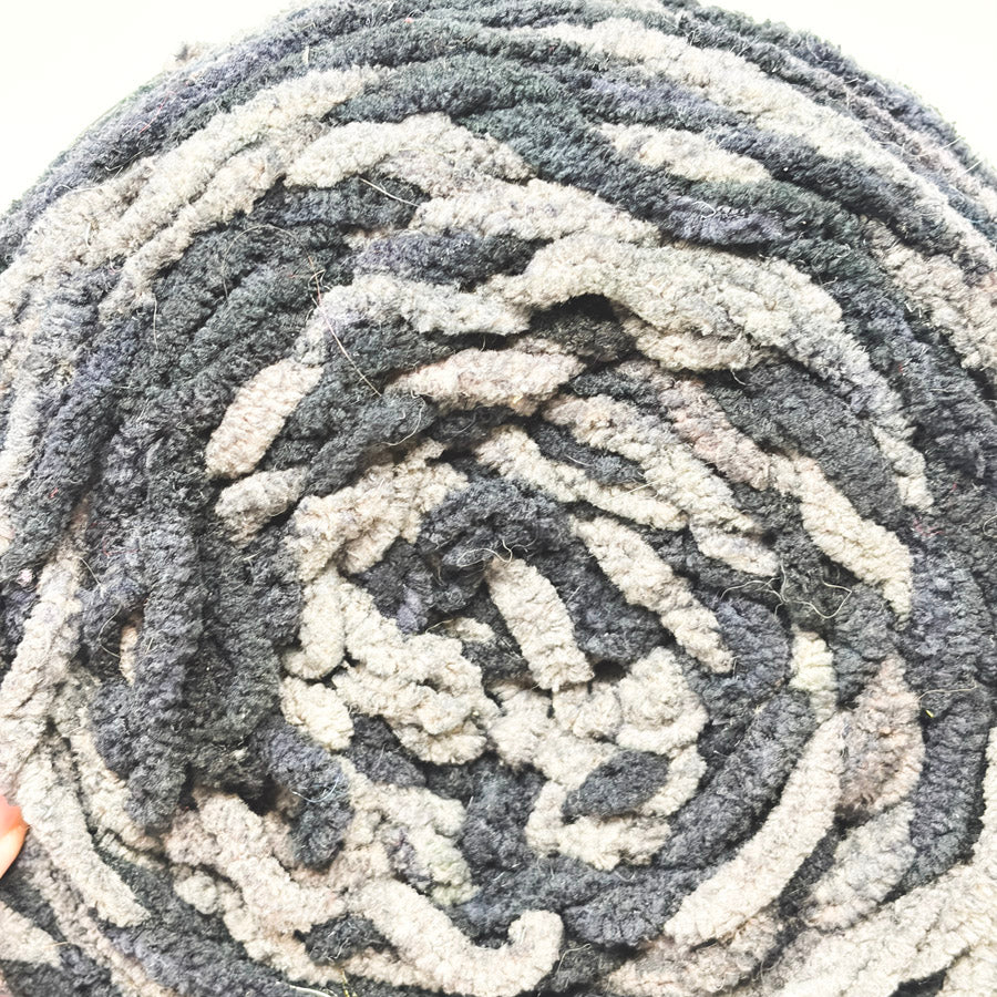 Bernat Blanket Color Pooling Chenille Yarn - Cloud Tartan