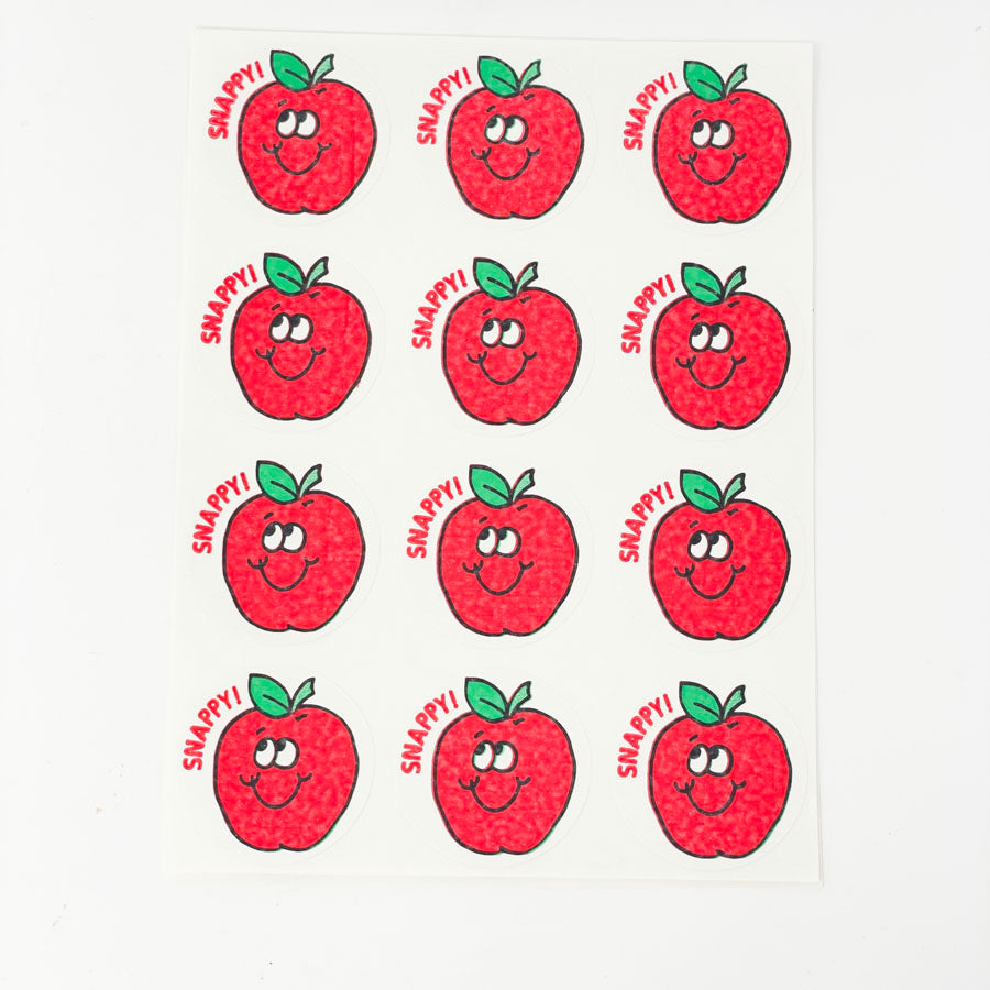 Apple - 1980s Trend Scratch & Sniff Stinky Stickers - Full Sheet