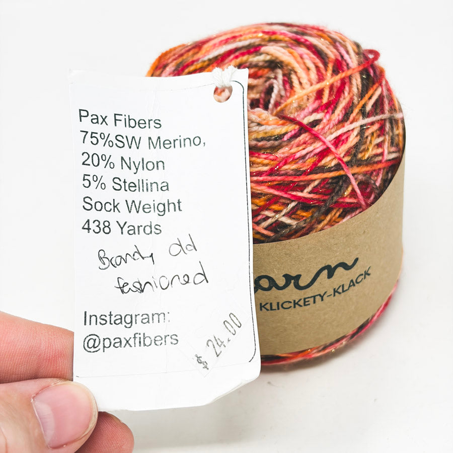 Pax Fibers Sock Weight Yarn - Brandy Old Fashioned