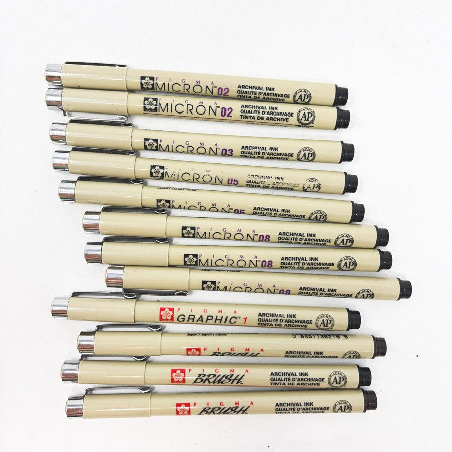 Micron Artist Pen Bundle (12)