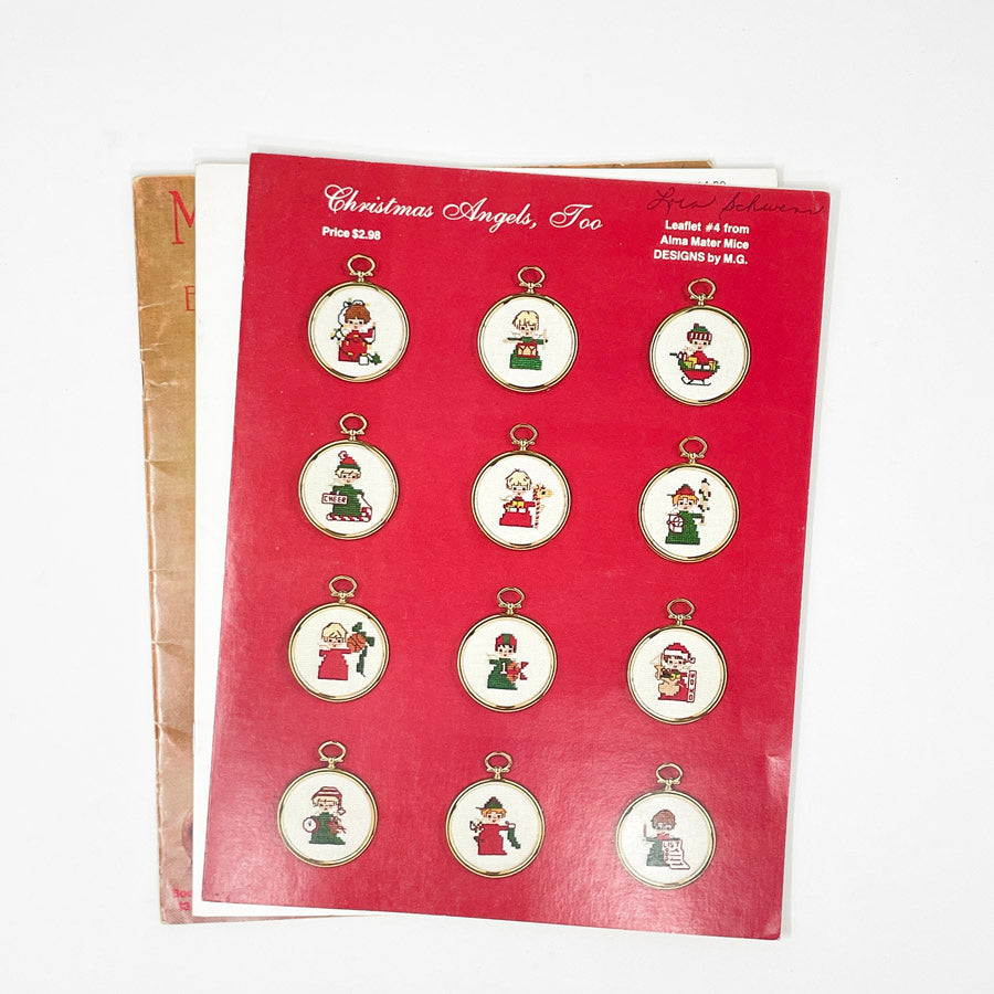 Vintage Cross Stitch Pattern - 1980s - Christmas Bundle 5 (5)