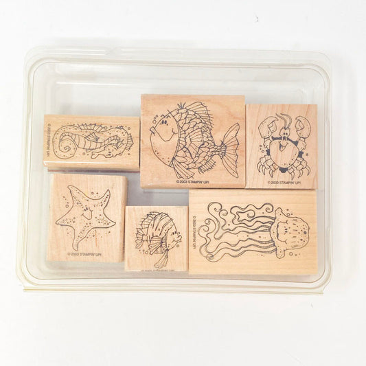 Fishy Friends - Stampin' Up Wood Stamp Set