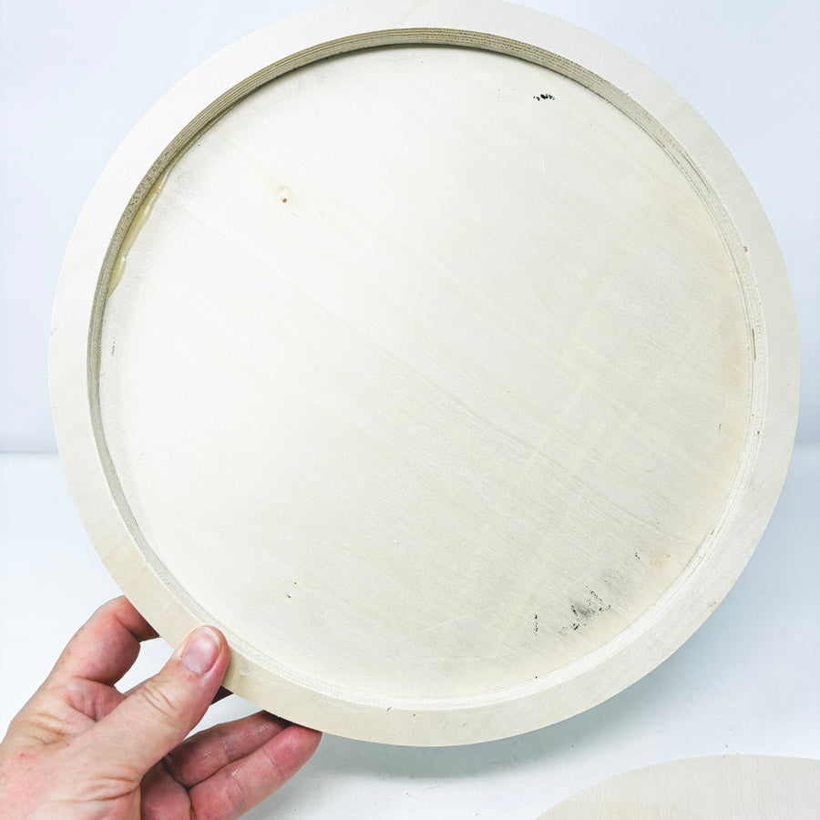 Make Market Round Wood Trays