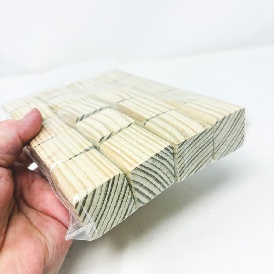 20 Unfinished Wood Block