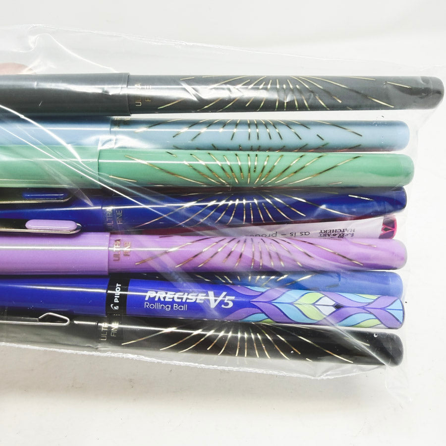 Pilot Precise V5 Deco Collection Rolling Ball Stick Pens