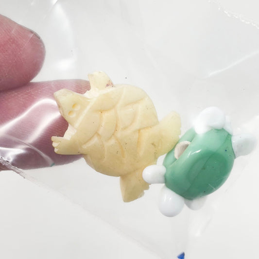 Two Turtle Beads