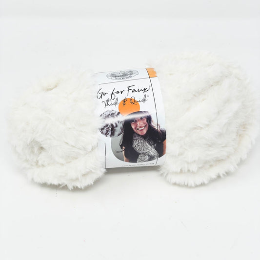 Lion Brand Yarn Go for Faux Thick & Quick Yarn - Baked Alaska