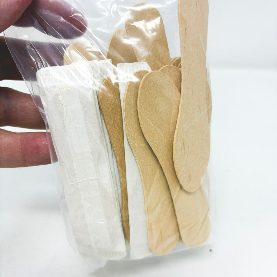 Bundle of Wood Ice Cream Spoons