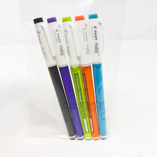 Pilot FriXion Fineliner Erasable Markers (5)