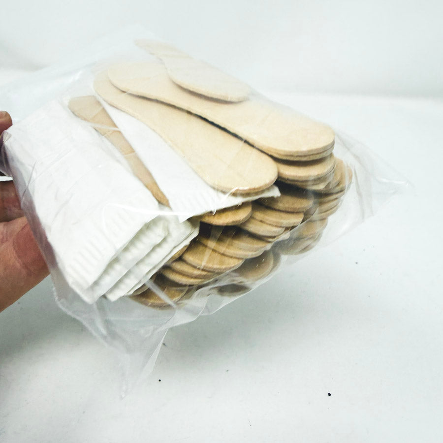 Bundle of Wood Ice Cream Spoons