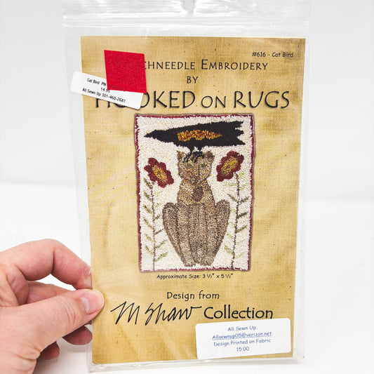 Hooked on Rugs - #616 Cat Bird