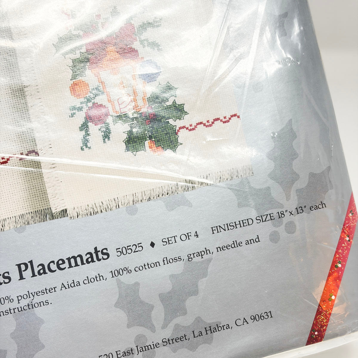 Something Special- Candles and Ornaments Placemats Cross Stitch Kit