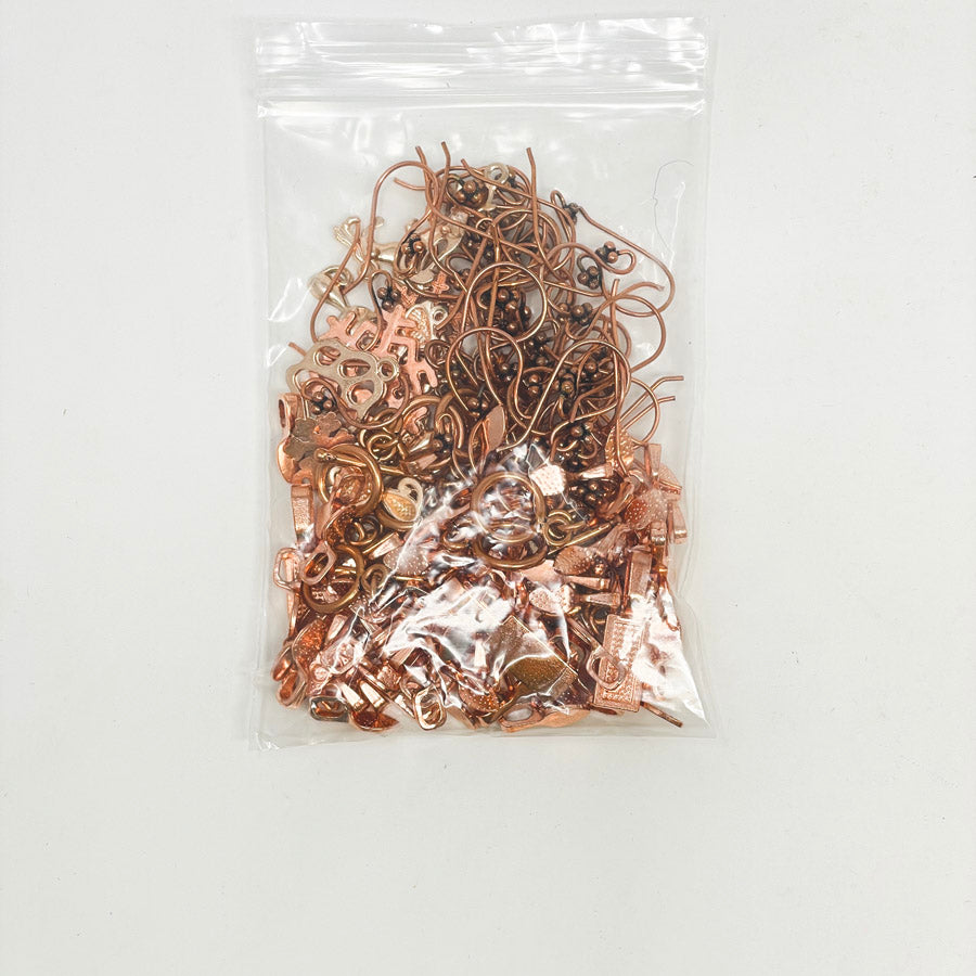 Rose Gold Metal Snowflakes/Animals Ear Wires and Clasps Bundle
