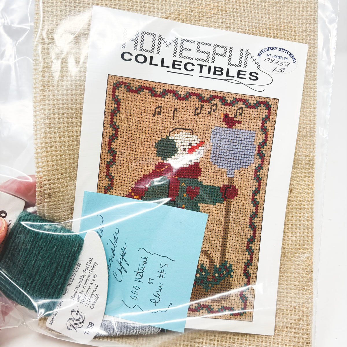 Homespun Collectables- Snowman Cross Stitch Kit