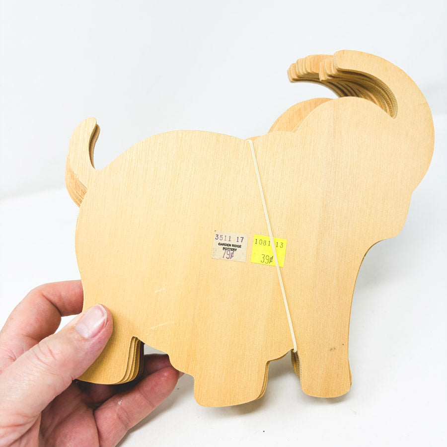 Bundle of 14 Unfinished Wood Elephants