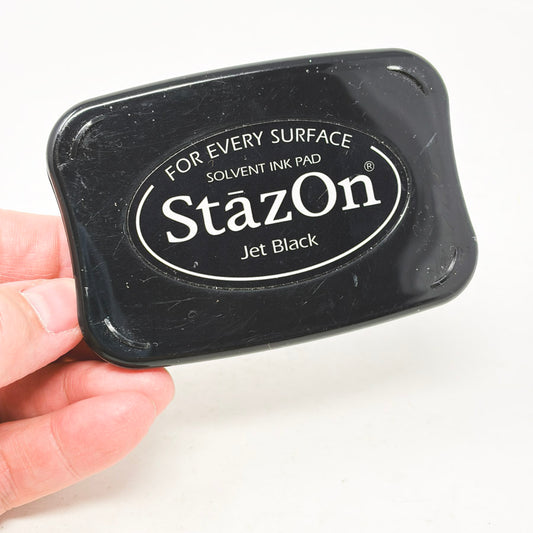 StazOn Solvent Ink Pad - Jet Black