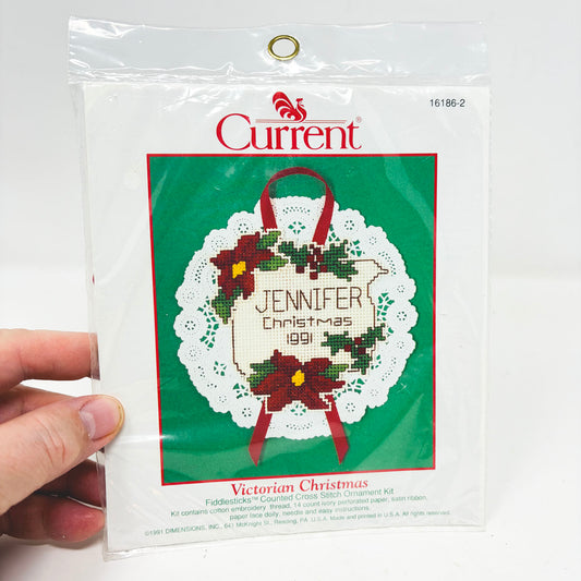 Fiddlesticks Counted Cross Stitch Ornament Kit- Victorian Christmas