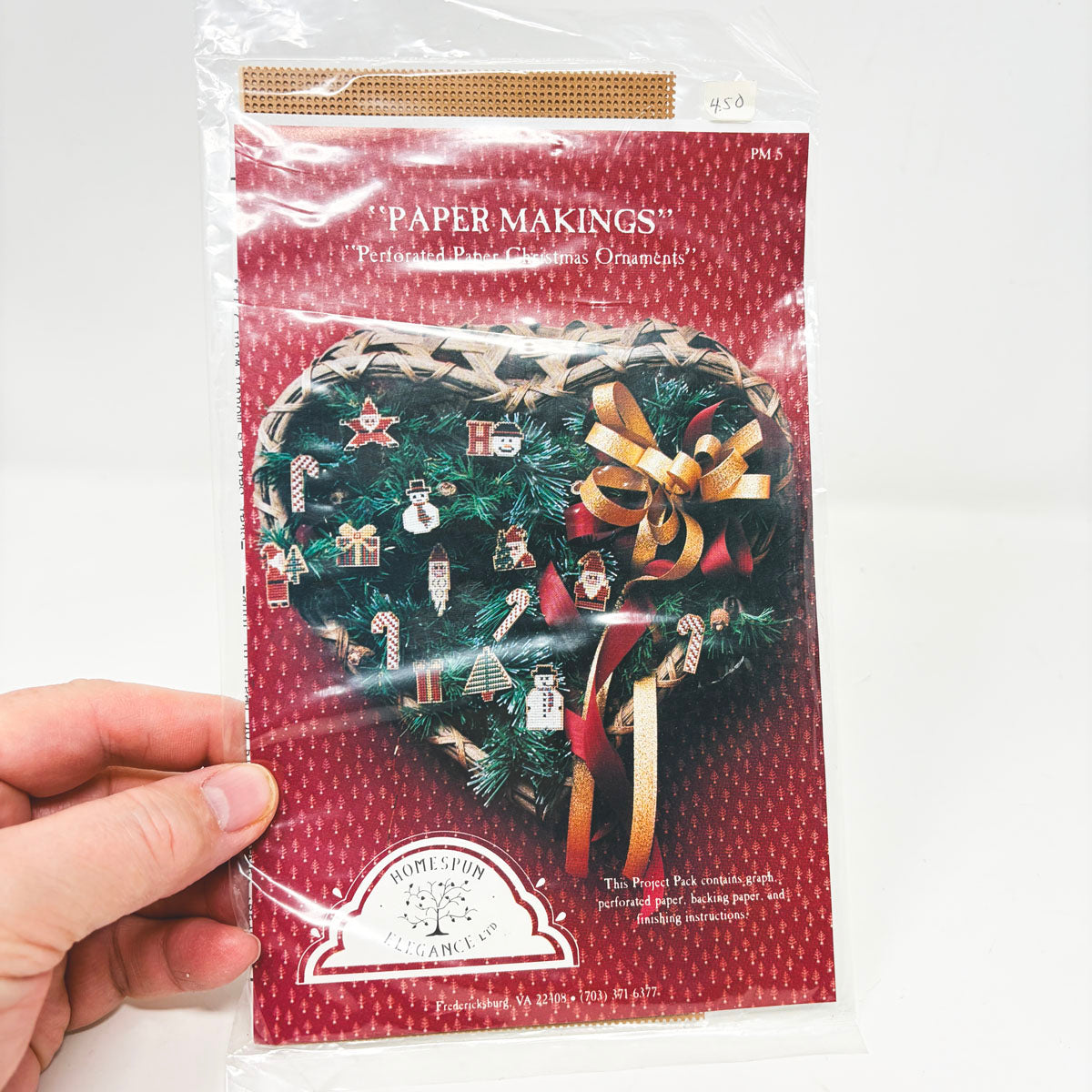 Homespun Elegance LTD.- Paper Making Perforated Paper Christmas Ornaments