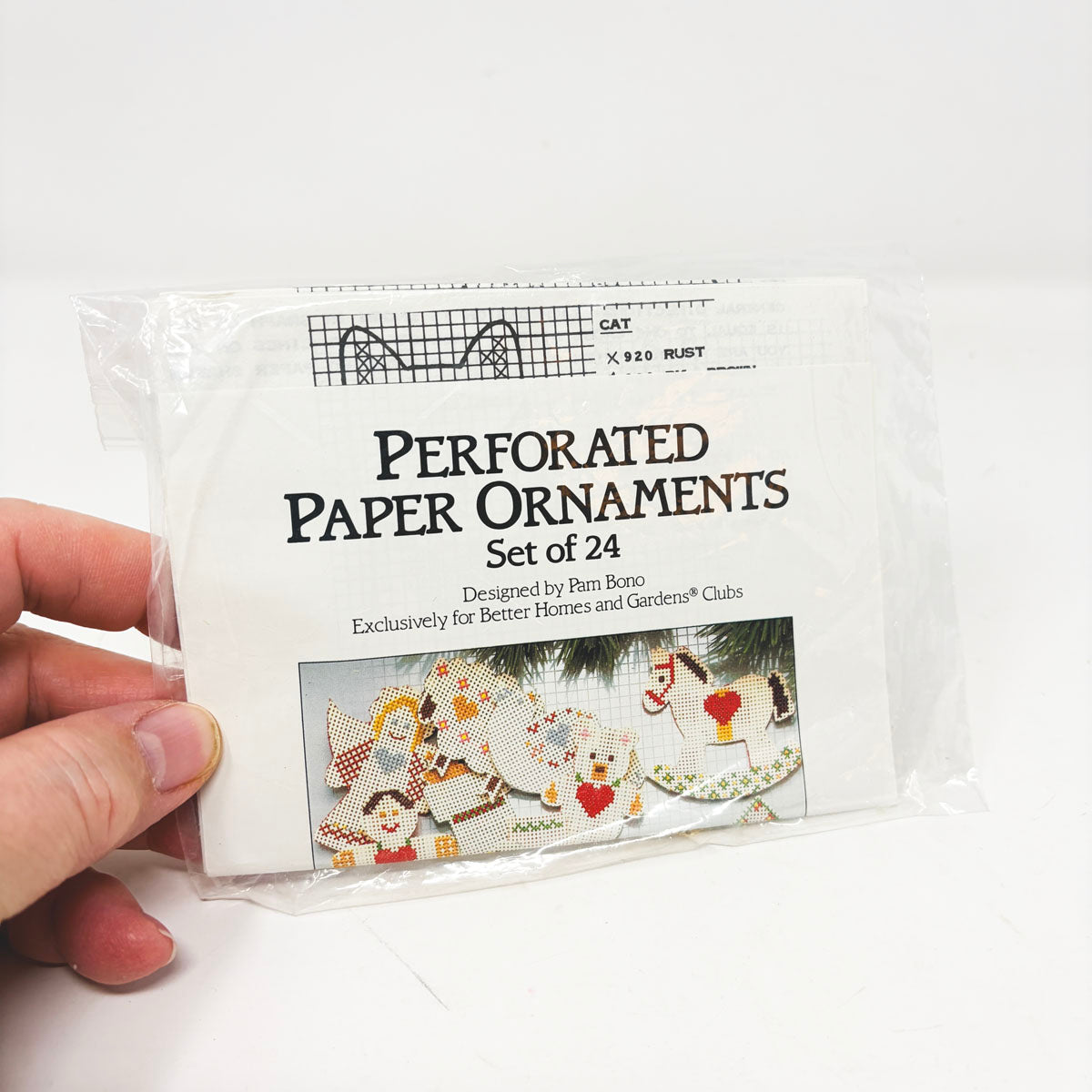 Better Homes and Gardens-Perforated Paper Ornaments- Set of 24