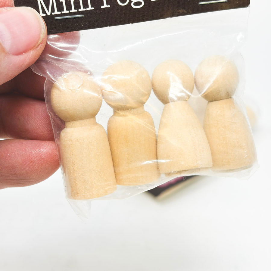 4 pc Mini Peg People