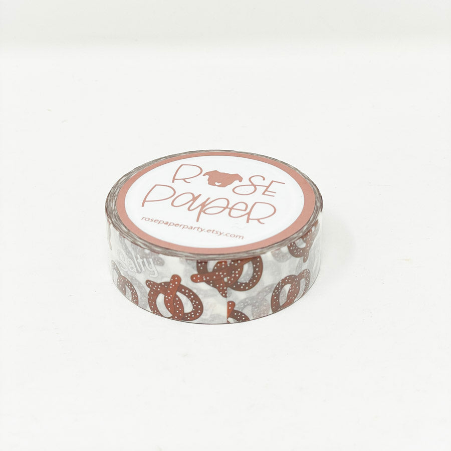 Rose Paper Salty Pretzel Washi Tape Roll