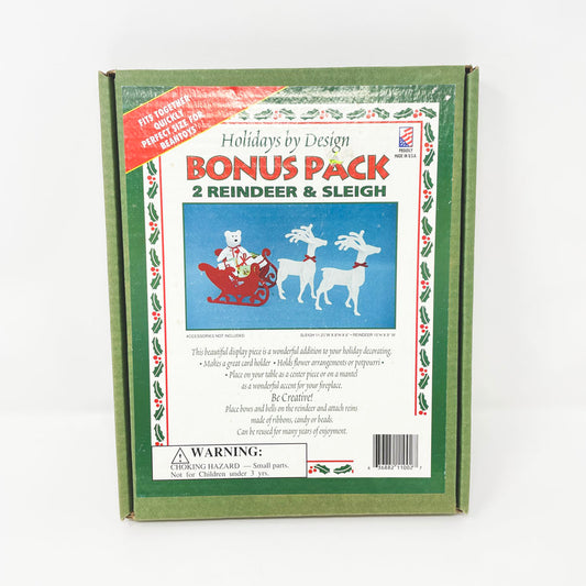 Holidays by Design 2 Reindeer & Sleigh Decor