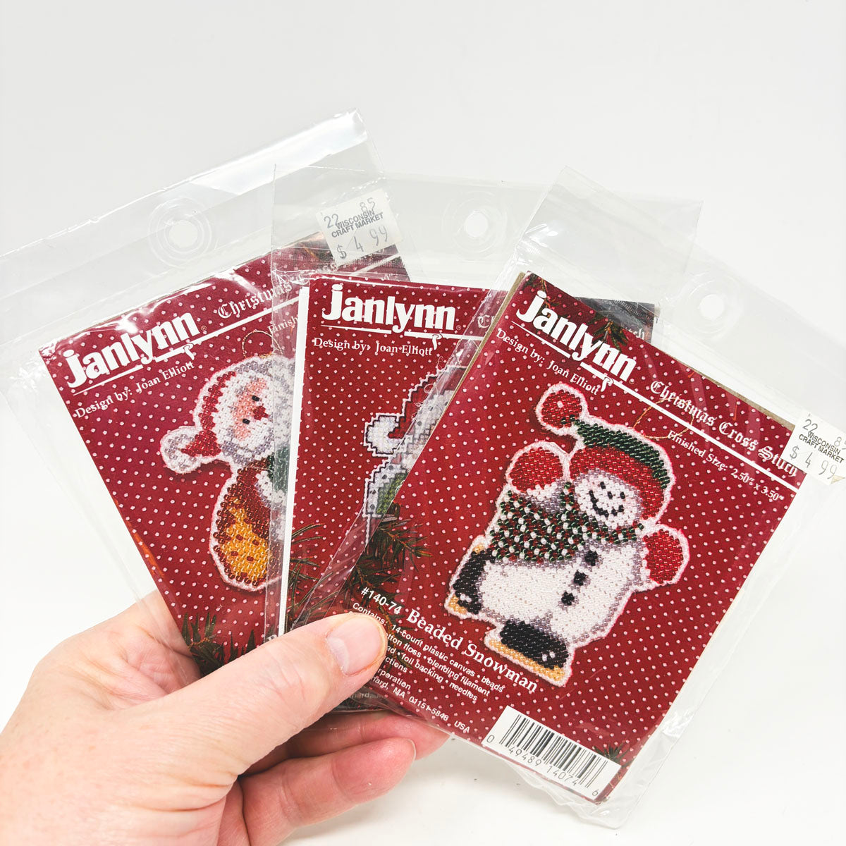 Janlynn: Christmas Cross Stitch Ornament Kit- You Choose